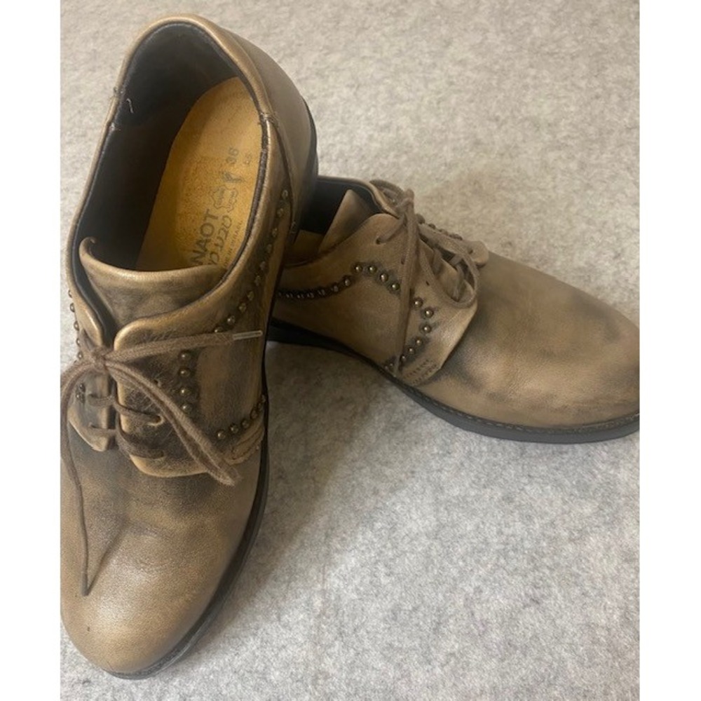 Naot Brown Leather Oxford Flats